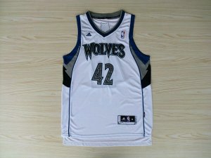 Maillot De Basket Minnesota Timberwolves Kevin Love 42 Tissus Sportif Fans Edition Blanc